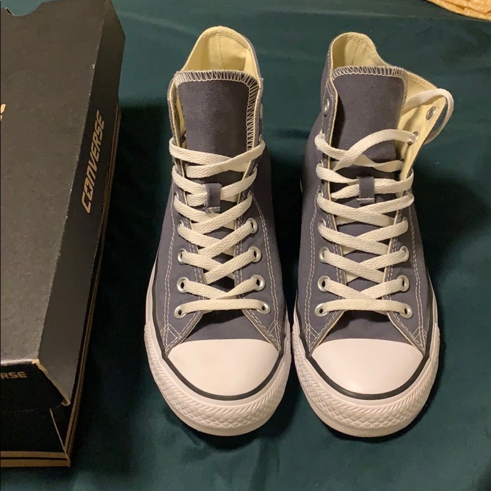 Dark Gray High Top Converse